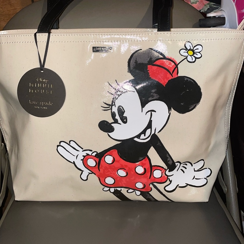 KATE SPADE NWT TOTE WITH MINNIE MOUSE!! BEAUTIFUL